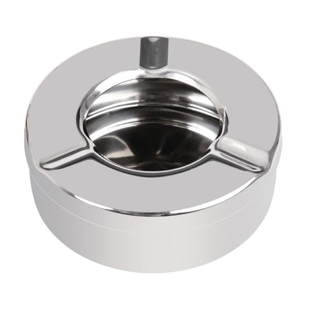 Olympia Stainless Steel Windproof Ashtray 90mm (Pack of 6) - CM368  Olympia   