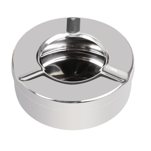 Olympia Stainless Steel Windproof Ashtray 90mm (Pack of 6) - CM368  Olympia   