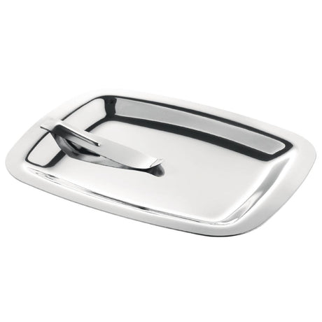 Olympia Square Stainless Steel Tip Tray With Bill Clip - CM759  Olympia   