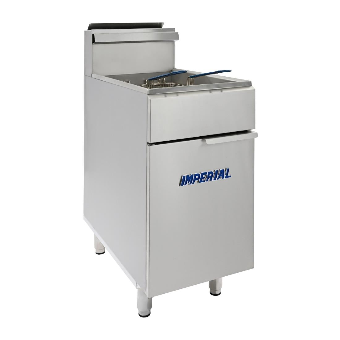 Imperial Single Tank Twin Basket Free Standing Natural Gas Fryer IFS-40-OP - CN021-N Freestanding Gas Fyers Imperial