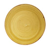 Churchill Stonecast Round Coupe Plates Mustard Seed Yellow 165mm - CN312 Plates Churchill