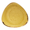 Churchill Stonecast Triangle Plate Mustard Seed Yellow 192mm (Pack of 12) - CN313 Plates Churchill