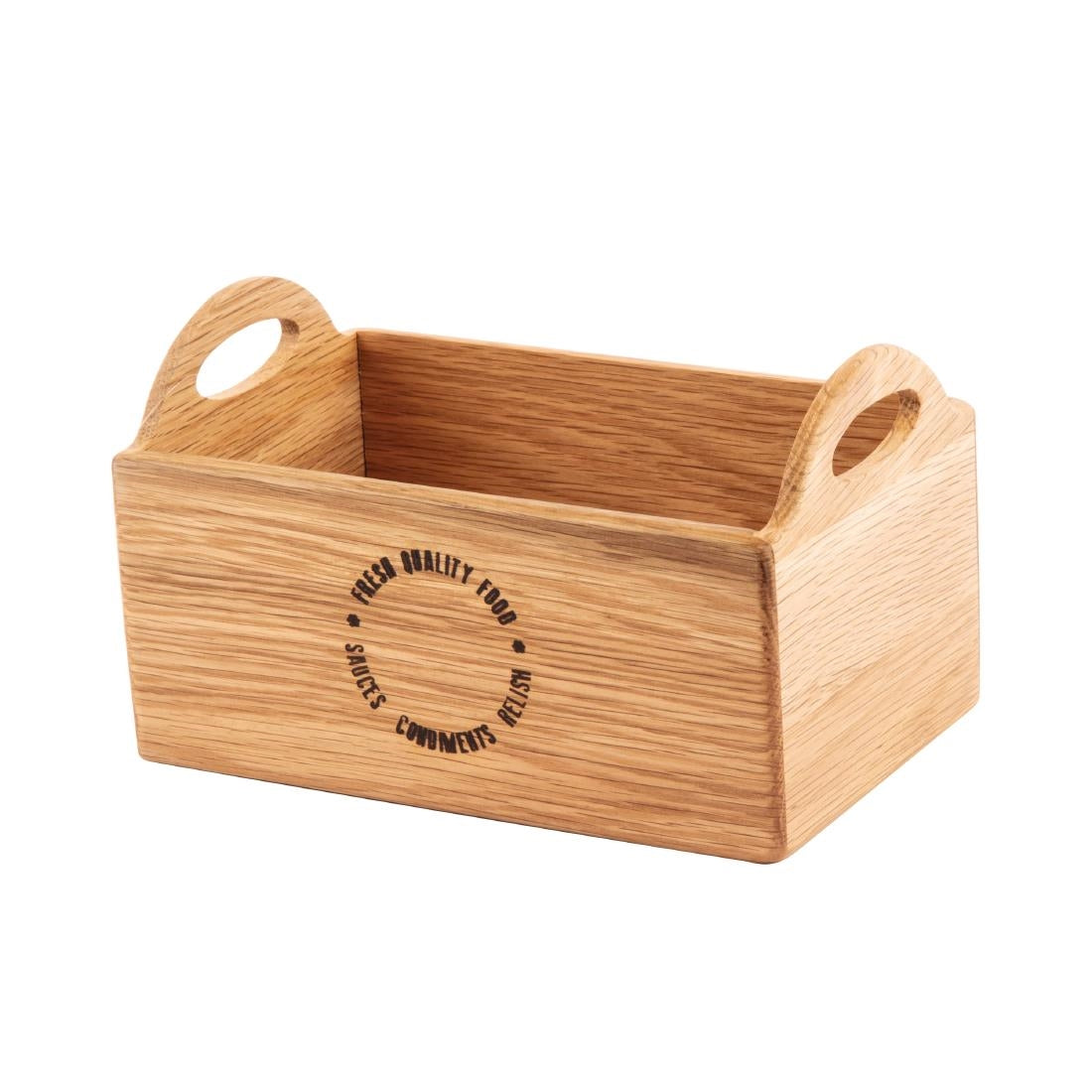 Olympia Oak Printed Table Caddy 230mm - CN517  Olympia   