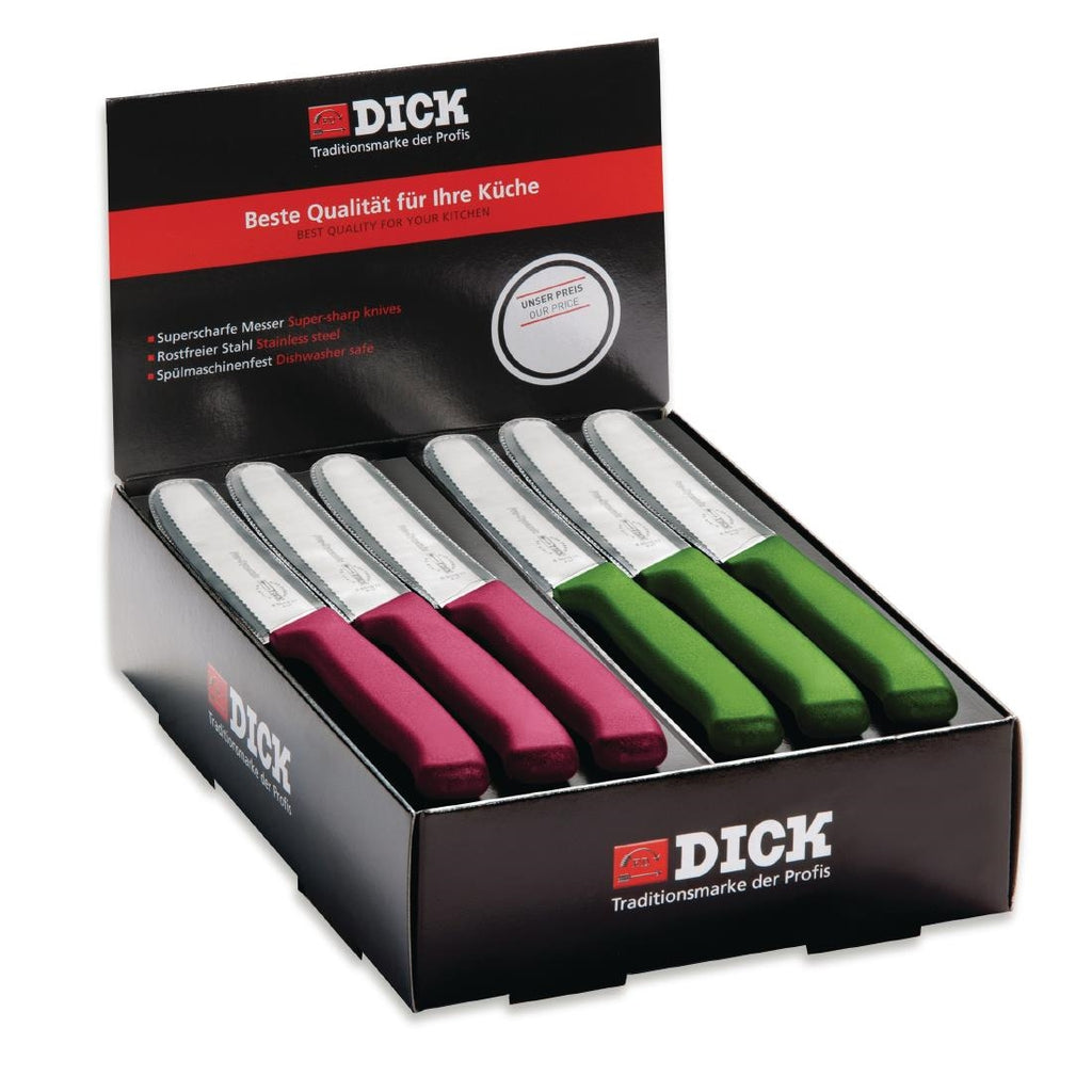 Dick Countertop 40 Piece Utility Knife Box Pink and Green - CN558  Dick   