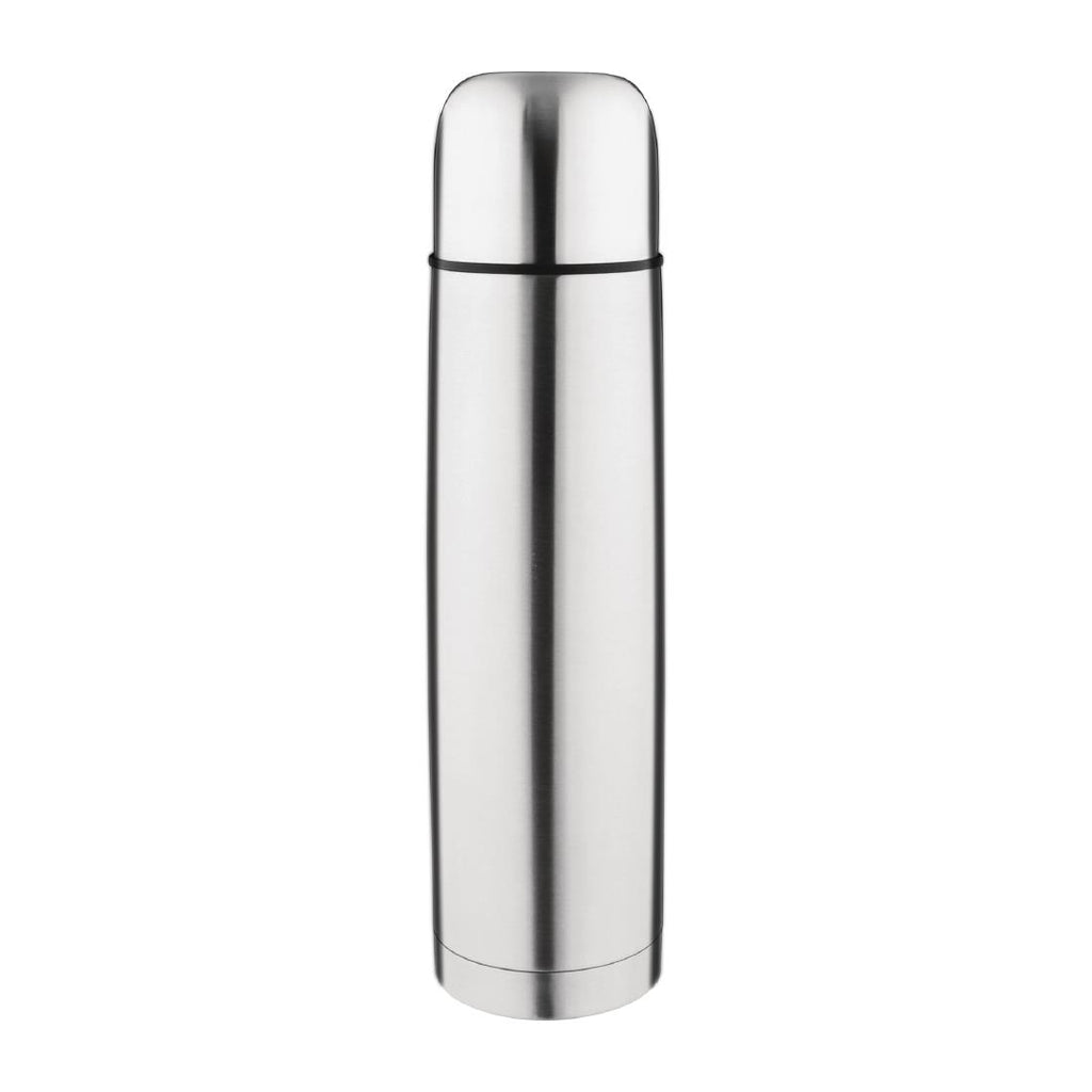Olympia Vacuum Flask Stainless Steel 1Ltr - CN696  Olympia   