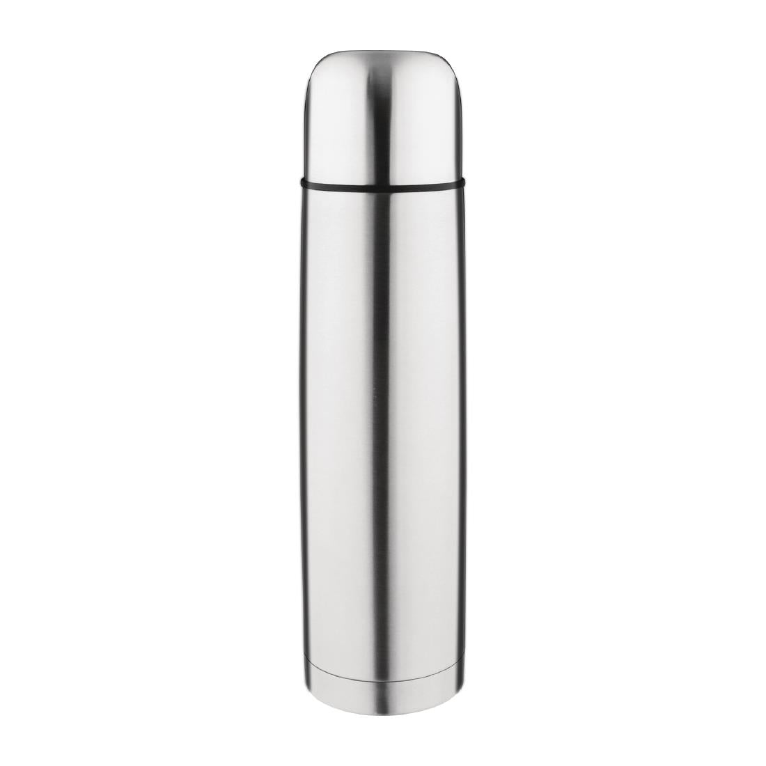 Olympia Vacuum Flask Stainless Steel 1Ltr - CN696  Olympia   