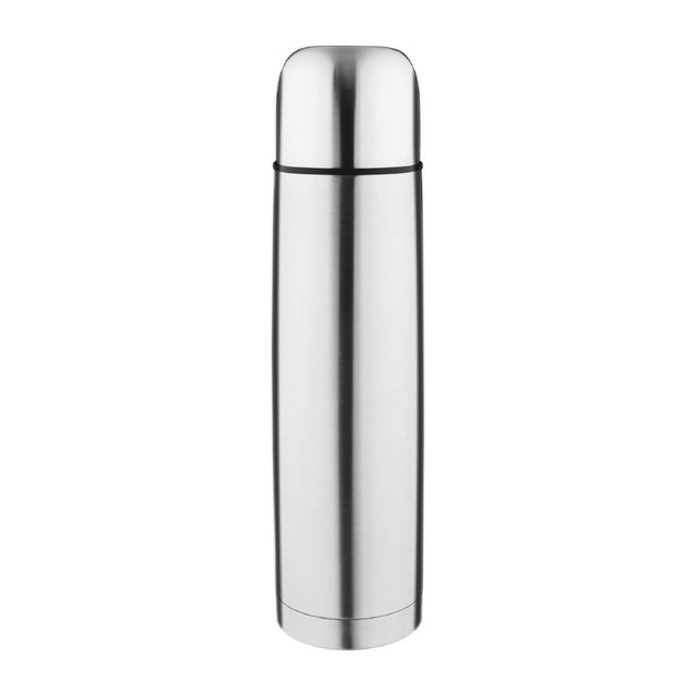 Olympia Vacuum Flask Stainless Steel 1Ltr - CN696  Olympia   