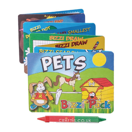 Crafti's Kids Activity Pack Assorted Animals (Pack of 400) - CN878  Crafti's   