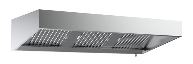 Combisteel Stainless Steel Wall-Mounted Extraction Hood 2400mm Wide x 1100mm Deep *Transport On Request* - 7333.1150 Kitchen Canopies & Cooker Hoods Combisteel