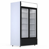 Empire Double Door Upright Display Fridge Cooler – Commercial Glass Door Merchandiser | CL-1000WC Upright Double Door Bottle Coolers Empire Supplies