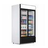 Empire Double Door Upright Display Fridge Cooler – Commercial Glass Door Merchandiser | CL-1000WC Upright Double Door Bottle Coolers Empire Supplies