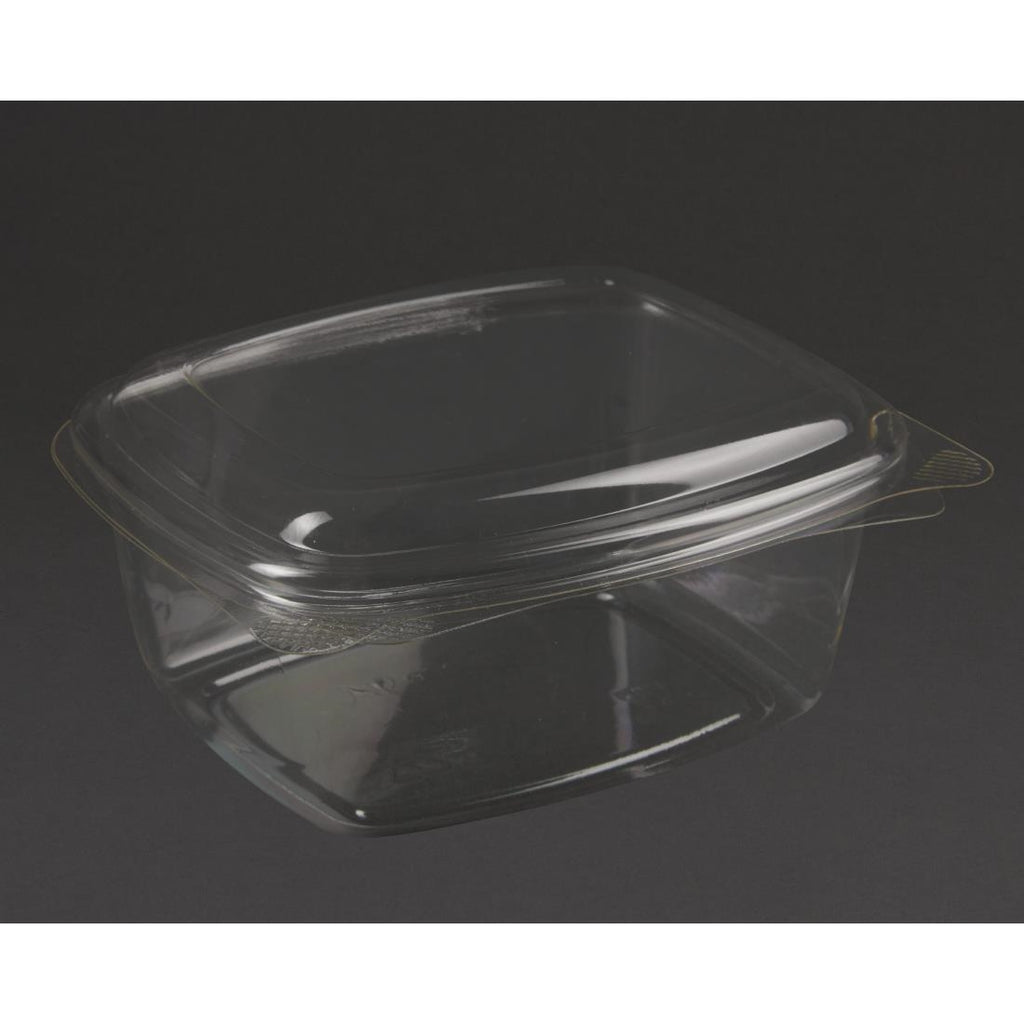 Vegware Compostable PLA Hinged-Lid Deli Containers 473ml / 16oz (Pack of 300) - CP412  Vegware   