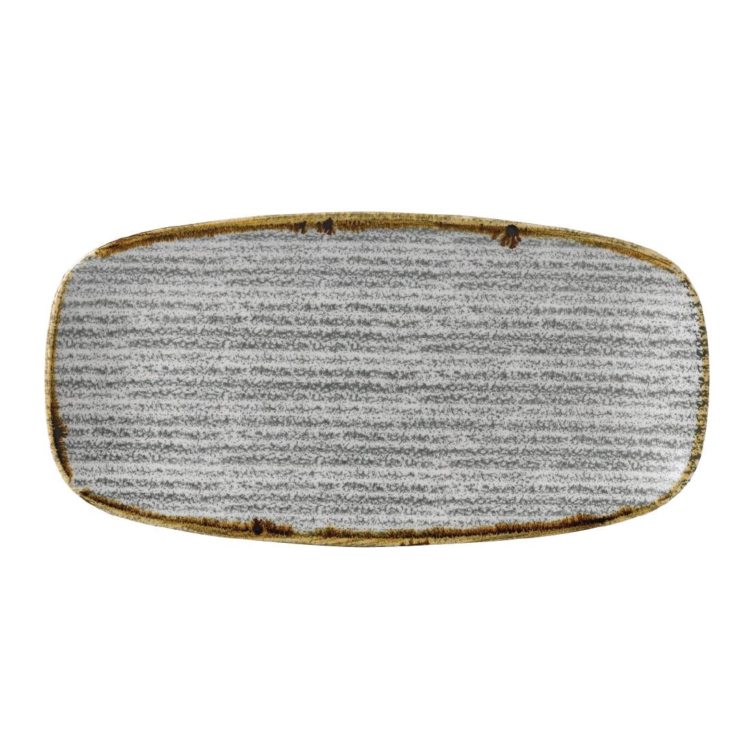 Churchill Studio Prints Homespun Rectangular Plate Stone Grey 153mm - CR069 Plates Churchill