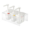 Araven Sauce Dispensers with Pump GN 1/9 Transparent 1.5Ltr (Pack of 3) - CR823  Araven   