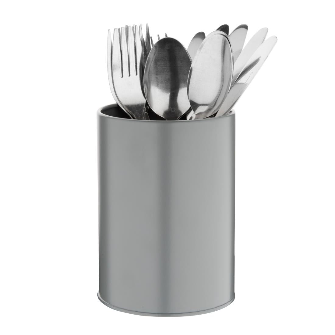Olympia Galvanised Utensil Tin Grey - CR971  Olympia   
