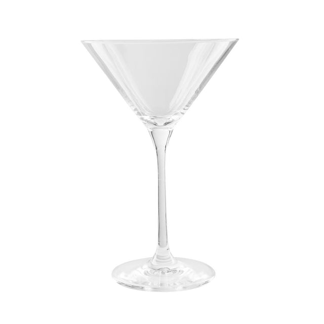 Olympia Campana One Piece Crystal Martini Glass 260ml (Pack of 6) - CS497 Cocktail Glasses Olympia   
