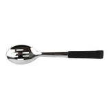 Vogue Slotted Serving Spoon Black Handle 340mm - CS911  Vogue   