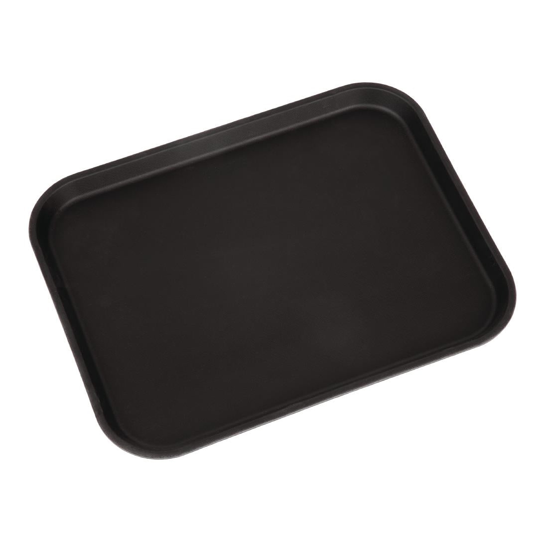 Cambro Camtread Fibreglass Rectangular Non-Slip Tray Black 457mm - CT277  Cambro   