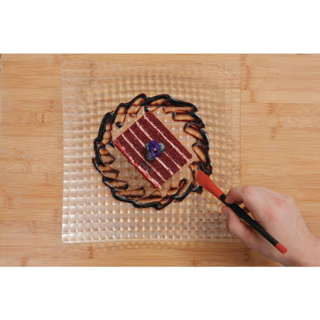 Mercer Culinary Angled Silicone Plating Brush - CT737  Mercer Culinary   