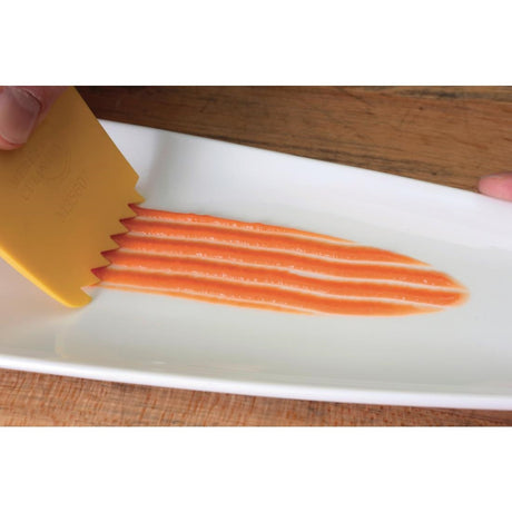 Mercer Culinary Saw Tooth Silicone Plating Wedge - CT740  Mercer Culinary   
