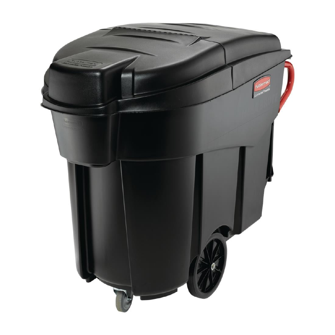 Rubbermaid Mega Brute Mobile Waste Collector Black 450Ltr - CT755  Brute   