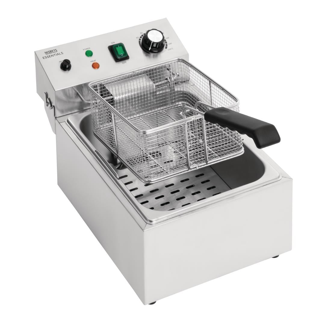 Nisbets Essentials Electric Fryer - 3kW - CT956 Countertop Electric Fryers Nisbets Essentials