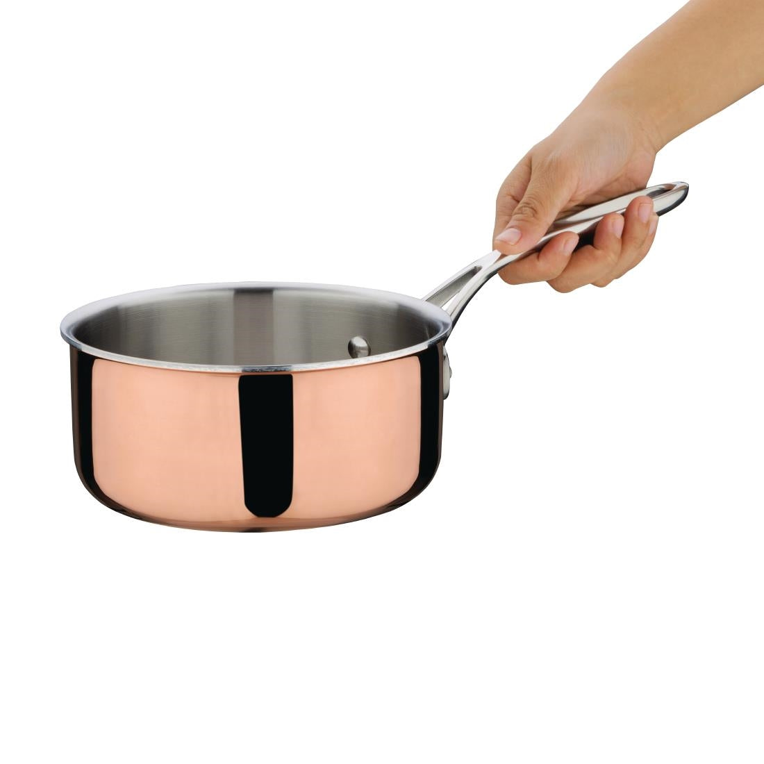 Vogue Copper Tri-Wall Saucepan 160mm - CT998  Vogue   