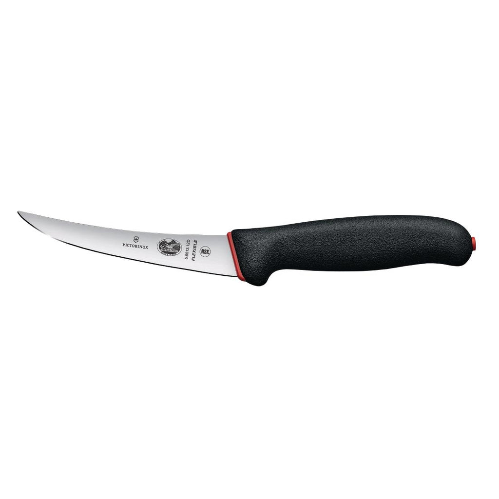 Victorinox Dual Grip Boning Knife Curved Narrow Flexi Blade 12cm - CU011  Victorinox   