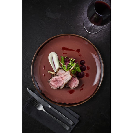 Dudson Harvest Plum Coupe Plate 10.25 inch Box 12 - CU031 Plates Dudson