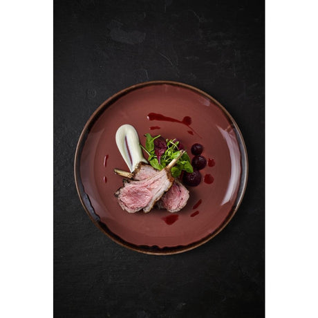 Dudson Harvest Plum Coupe Plate 8.67 inch Box 12 - CU032 Plates Dudson