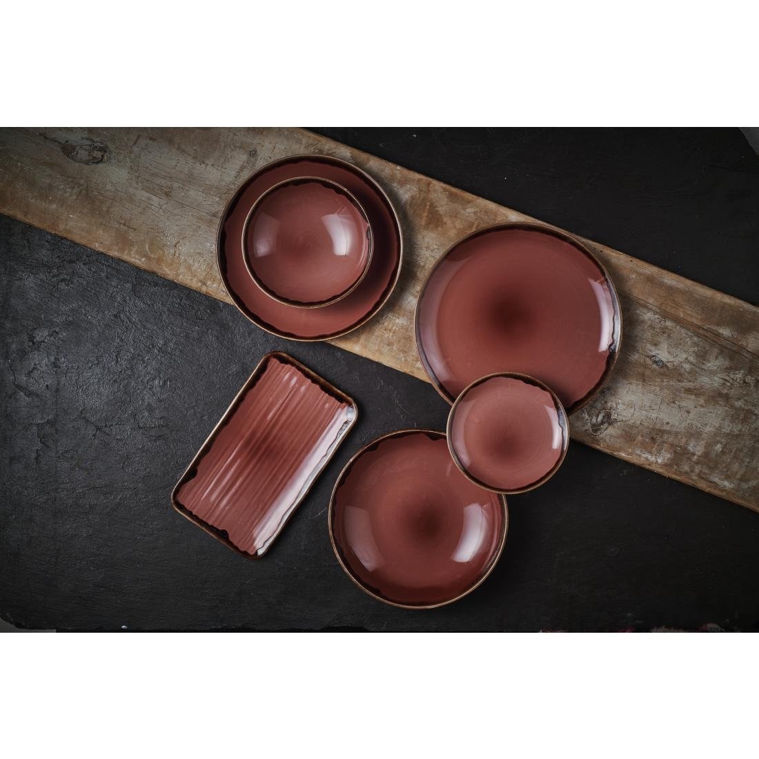 Dudson Harvest Plum Coupe Bowl 9.75 inch Box 12 - CU034 Bowls Dudson