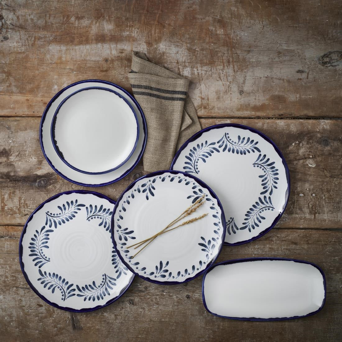Dudson Harvest Mediterranean Organic Coupe Plate 11.4 inch Box 12 - CU038 Plates Dudson