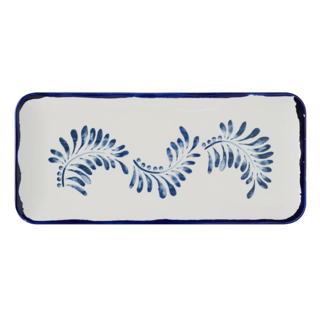 Dudson Harvest Mediterranean Organic Coupe Rect Platter 13 3/4X6 1/4 inch Box 6 - CU045 Dudson Crockery Dudson   
