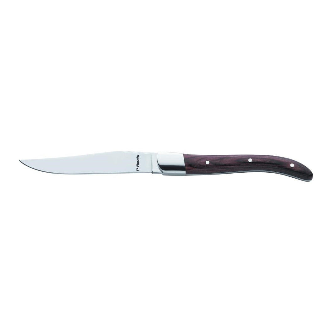 Amefa Royal Steak Knife Rosewood - CU065 Table Knives Amefa