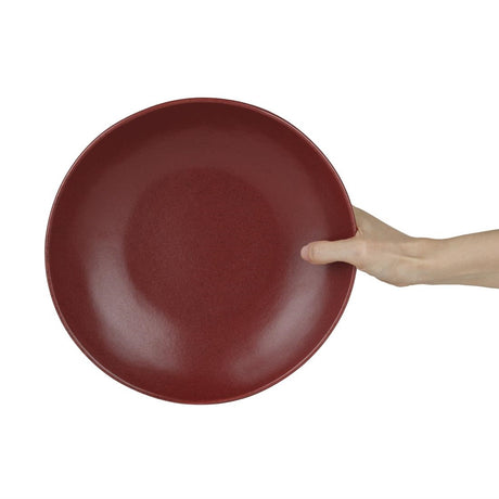 Olympia Build-a-Bowl Flat Bowls Red 250x45mm (Pack of 4) - CU124 Bowls Olympia