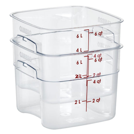 Cambro FreshPro Camsquare Food Storage Container 5.7Ltr - CU138  Cambro   