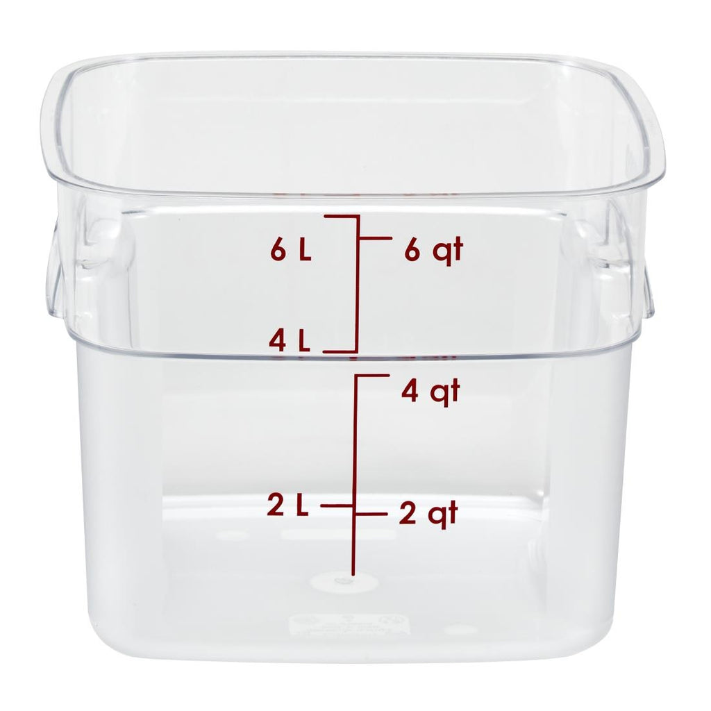 Cambro FreshPro Camsquare Food Storage Container 5.7Ltr - CU138  Cambro   