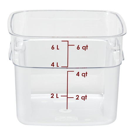 Cambro FreshPro Camsquare Food Storage Container 5.7Ltr - CU138  Cambro   