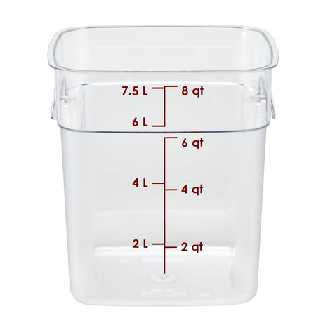Cambro 7.6Ltr FreshPro Camsquare Food Storage Container - CU139  Cambro   