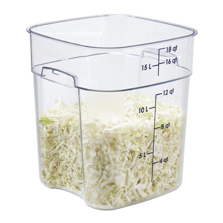 Cambro FreshPro Camsquare Food Storage Container 17.2Ltr - CU141  Cambro   