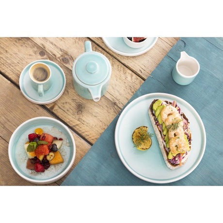 Olympia Fondant Plates Aqua 270mm (Pack of 4) - CU176 Plates Olympia