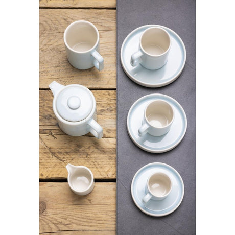 Olympia Fondant Cups Aqua 100ml (Pack of 6) - CU182 Cups and Mugs Olympia
