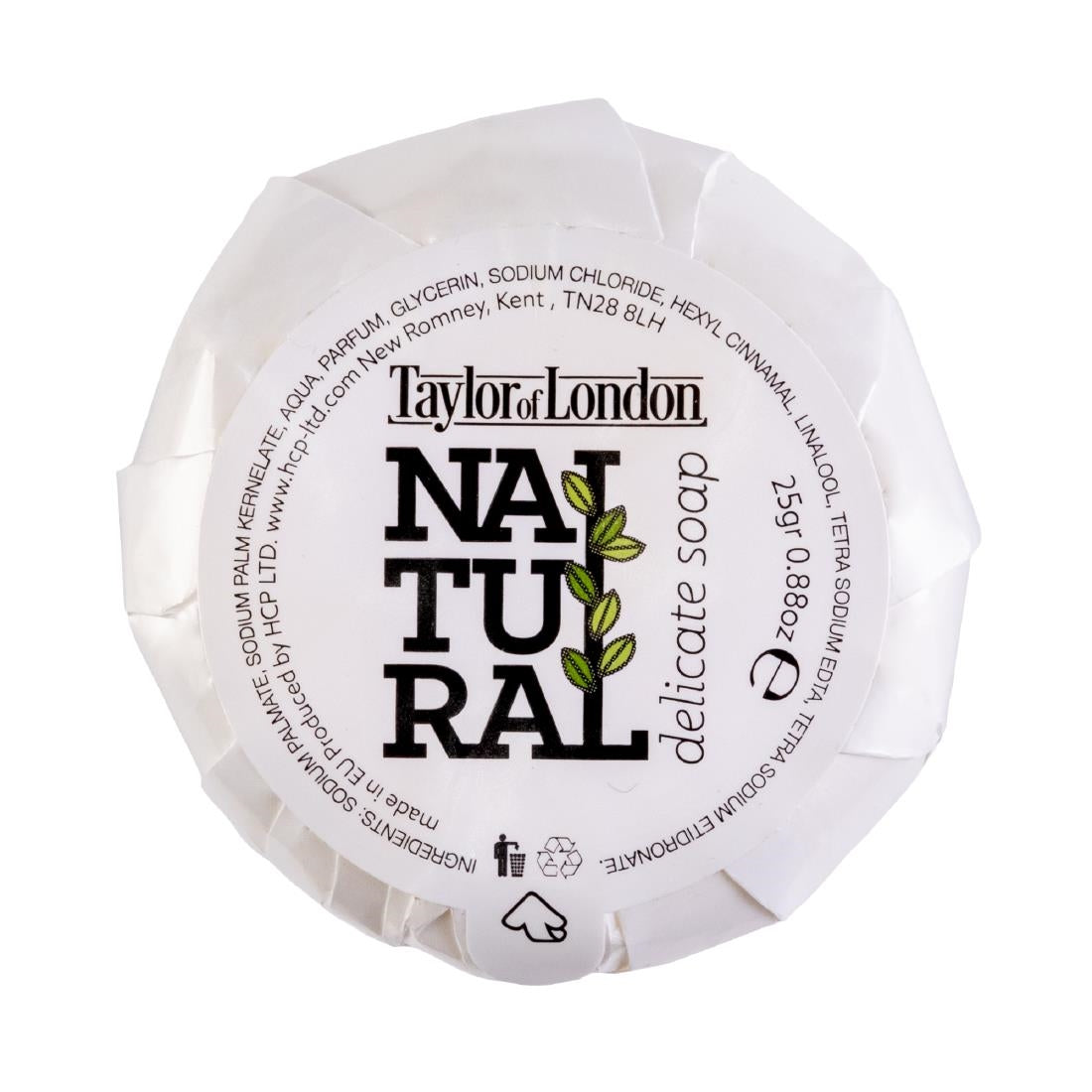 Hotel Complimentary Taylor of London 90% Natural Pleated Soap 25g (Pack of 100) - CU221  Taylor of London   