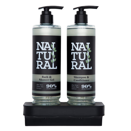 Hotel Complimentary 90% Natural Range Double Magnetic Wall Bracket for 400ml - CU227  Taylor of London   