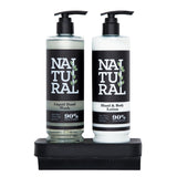 Hotel Complimentary 90% Natural Range Double Magnetic Wall Bracket for 400ml - CU227  Taylor of London   