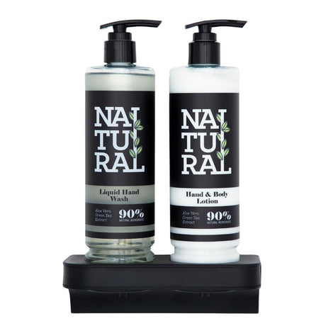 Hotel Complimentary 90% Natural Range Double Magnetic Wall Bracket for 400ml - CU227  Taylor of London   