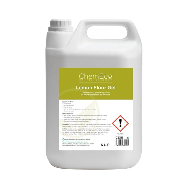 ChemEco Lemon Floor Cleaning Gel 5Ltr - CU241  ChemEco UK   