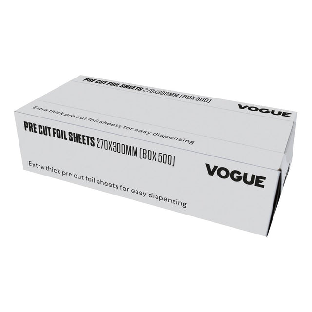 Vogue Aluminium Foil Sheets 270x300mm (Pack of 500) - CU259  Vogue   