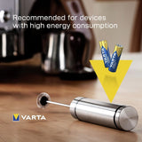 Varta Longlife Power Batteries AA 4+4 Free Promo Pack - CU360  Varta   