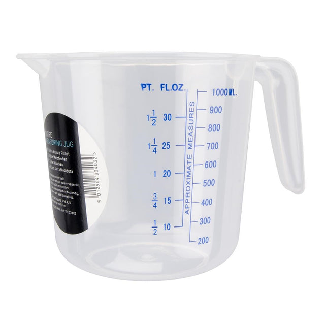 Chef Aid Polypropylene Jug 1ltr - CU403  Chef Aid   